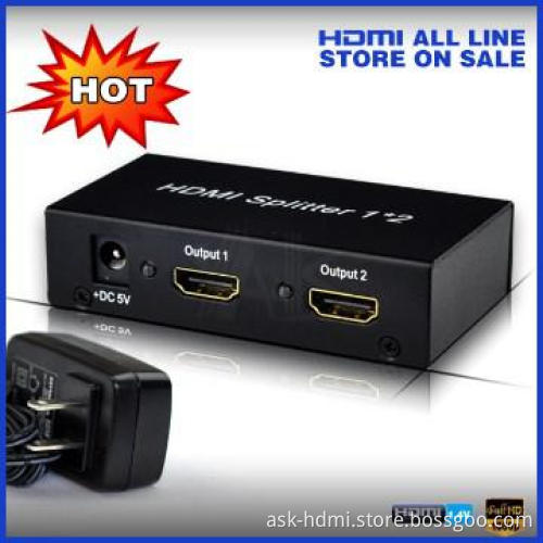 2 way HDMI Amplifier Distribution with 1080P